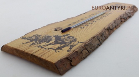 dekoracyjny termometr retro z motywem zwierząt