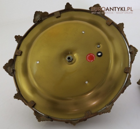 plafon sufitowy retro lata 60 70 mosiężna obręcz