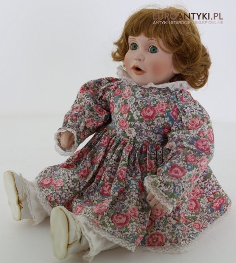 rock a bye baby lalka retro z porcelany