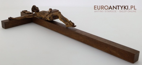 kolekcjonerski krucyfiks ręcznie rzeźbiony