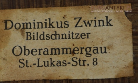 rzeźbiony krucyfiks z oberammergau