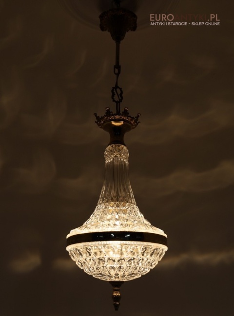 zwis kryształowy art déco