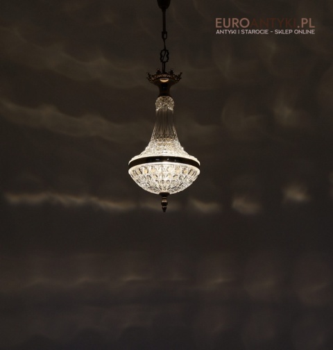 dekoracyjny zwis sufitowy z kryształu