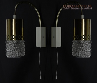 Retro kinkiety ścienne w stylu Mid-Century Modern – oświetlenie glamour