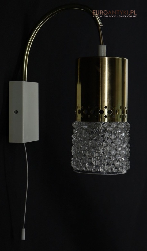 oryginalne kinkiety ścienne lata 70