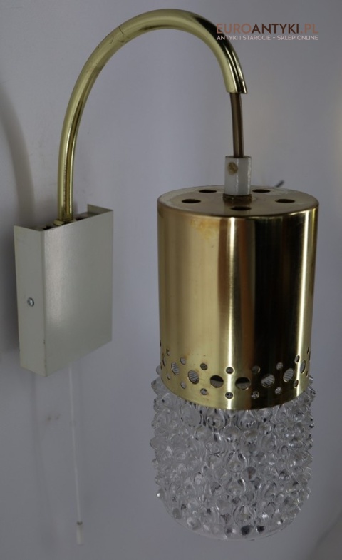 lampy ścienne z grubym szkłem strukturalnym