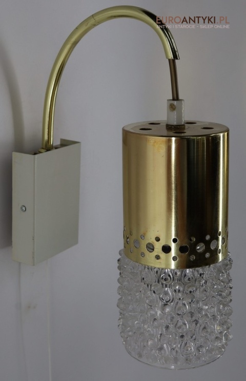 mosiężne kinkiety retro glamour