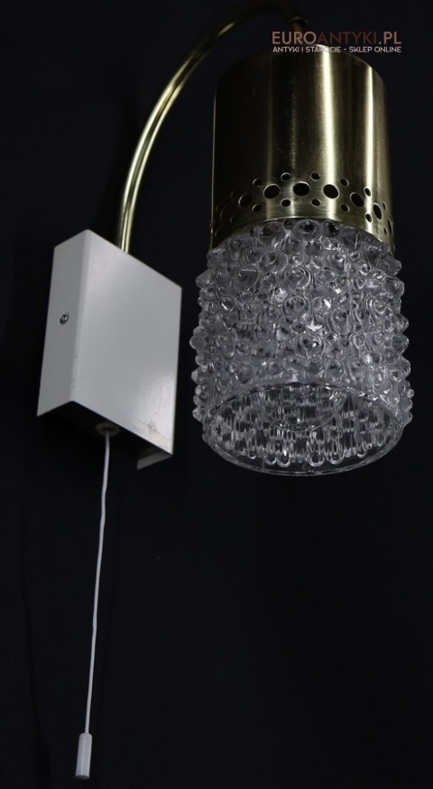 glamour mosiężne kinkiety retro