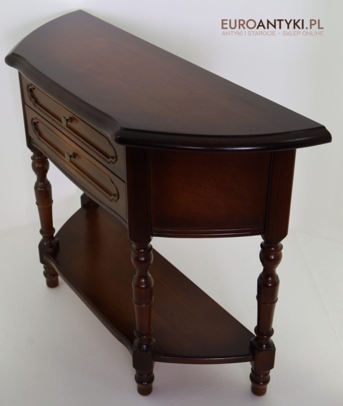 konsolka retro z litego drewna