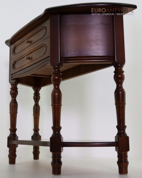 starodawna elegancka konsolka półokrągła