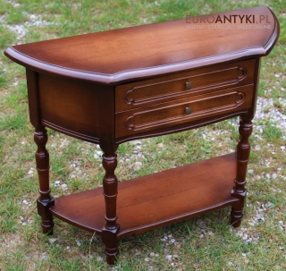 Retro komoda – klasyczna konsolka z litego drewna, druga połowa XX wieku