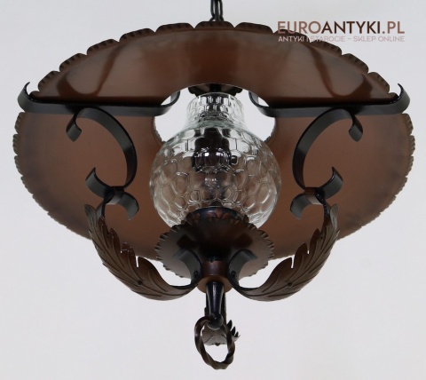 stara lampa retro sufitowa wisząca do kuchni lub salonu