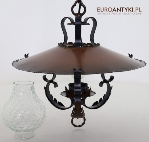 oryginalna lampa retro sufitowa zawieszana