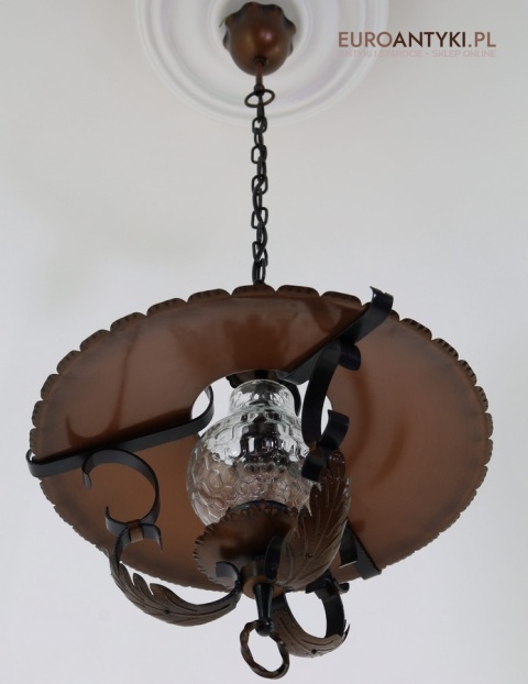 rustykalna lampa sufitowa góralska