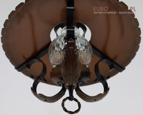 stara lampa rustykalna vintage sufitowa wisząca