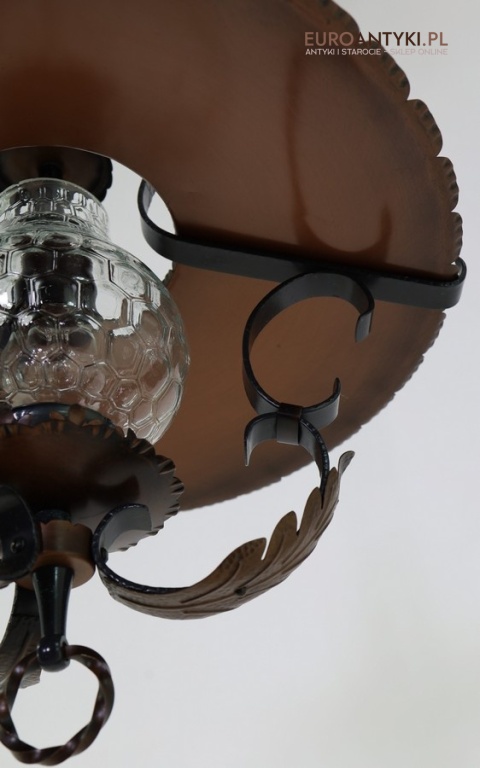 rustykalne oświetlenie sufitowe wiszące vintage