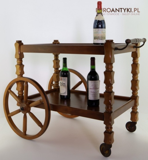 barek rustykalny z litego drewna retro