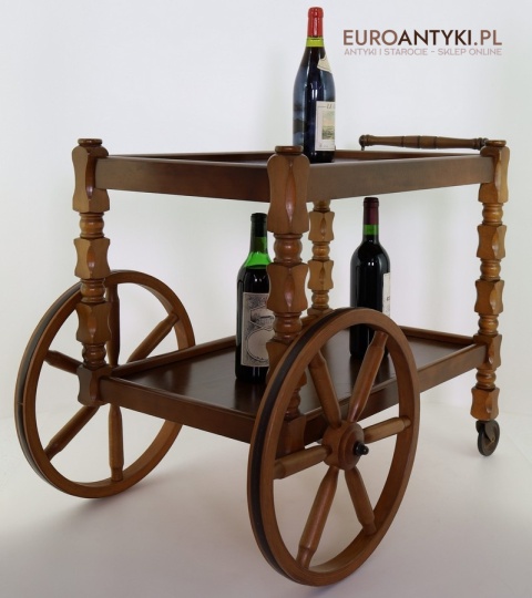 barek antyczny z litego drewna