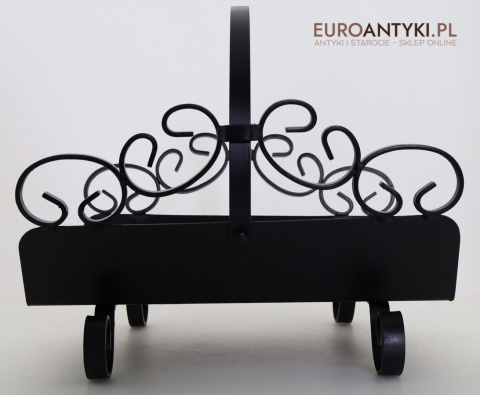 stojak na drewno metalowy rustykalny