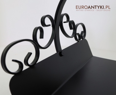 stojak metalowy na drewno vintage