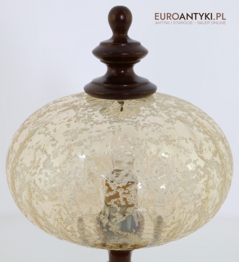 lampa stołowa ze szkłem strukturalnym