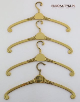 Stylowe wieszaki mosiężne vintage – masywne, dekoracyjne, unikatowe