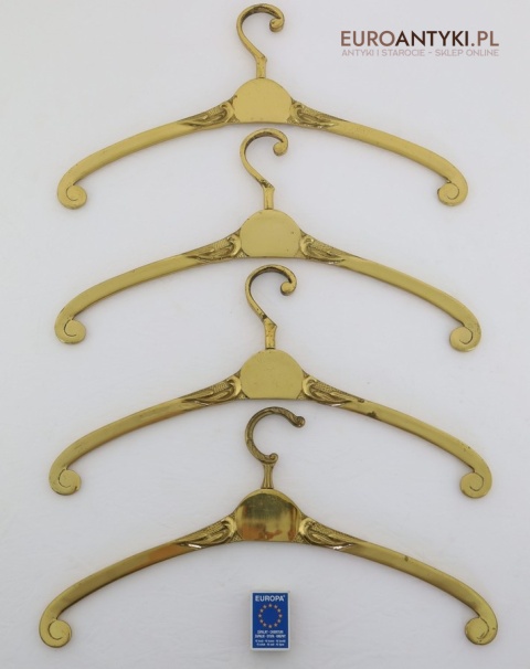 Antyki – wieszaki mosiężne retro styl