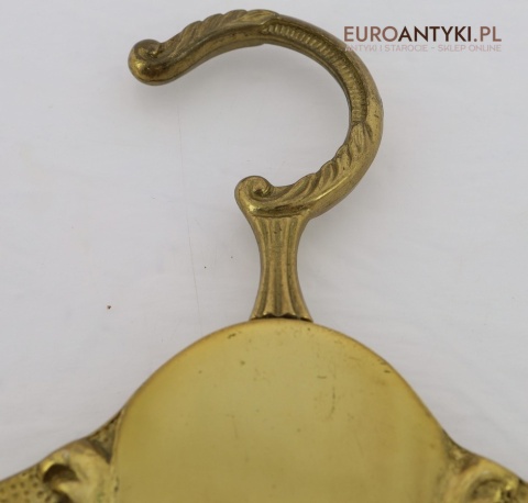 Antyczne wieszaki retro z mosiądzu