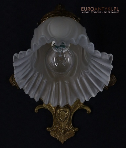 barokowy kinkiet ścienny z patyną