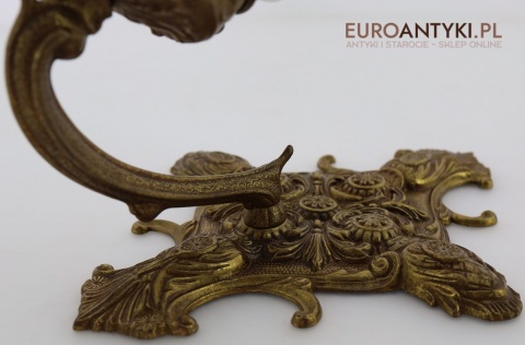 barok lampa ścienna mosiężna