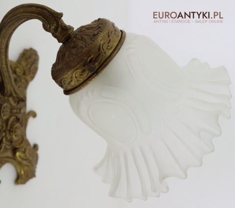 francuski kinkiet antyczny z mosiądzu