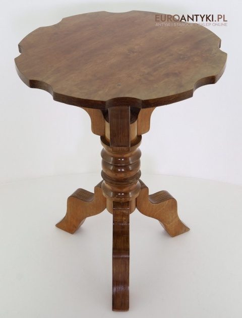 antyczny stolik drewniany vintage