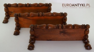 Trzy półki retro z litego drewna – styl rustykalny do góralskiej i wiejskiej chaty