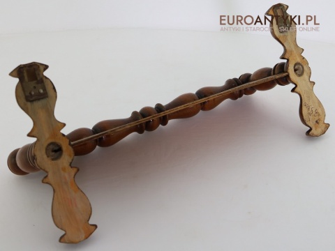 półka drewniana vintage z epoki