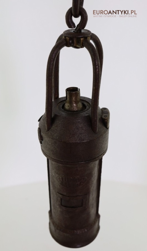 Stara lampa ręczna elektryczna górnicza