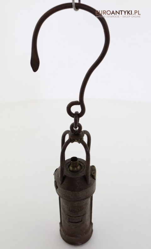 Lampa górnicza ręczna elektryczna retro