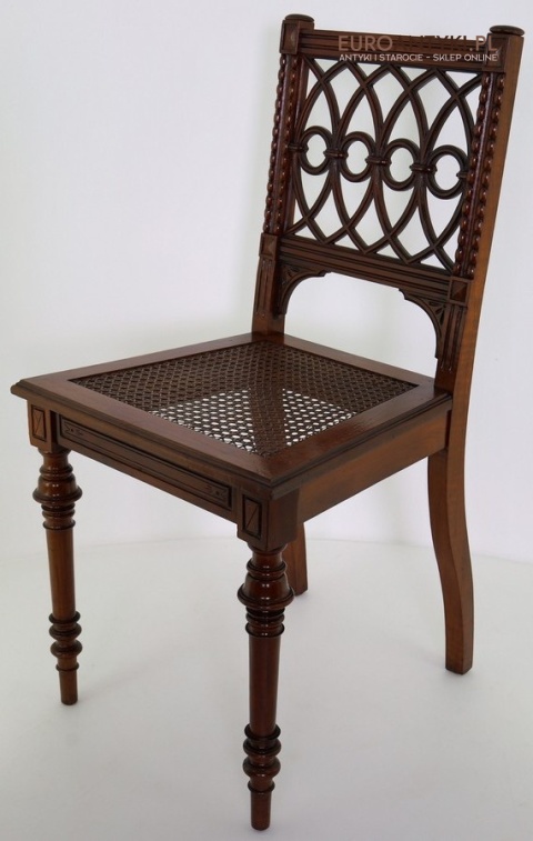 krzesło gothic revival z 1900 roku