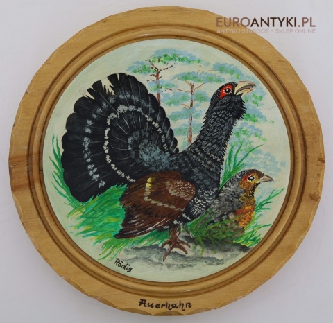 ptaki łowne rękodzieło myśliwskie vintage