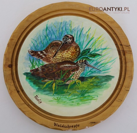 kolekcjonerskie talerze z ptakami
