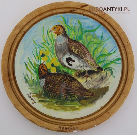 bażant i kuropatwa ręcznie malowane