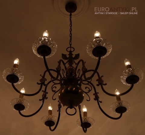 żyrandol vintage duży xxl
