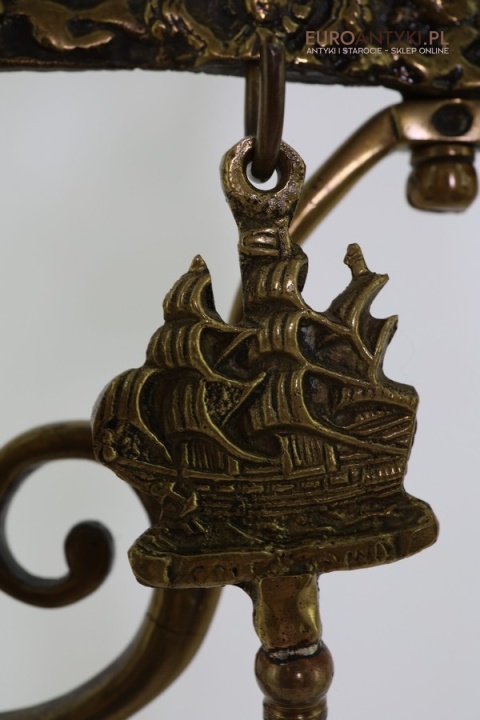 antyczne narzędzia kominkowe marynistyczne