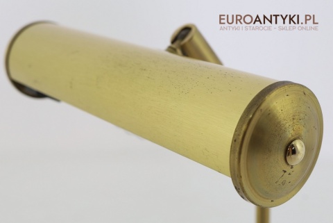 stara lampka biurkowa mosiężna