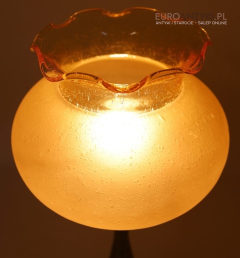 antyczna lampa stołowa z francji