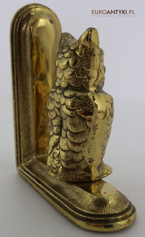 klasyczne podpórki do książek z sową