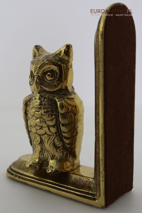 trzy sowy na podpórkach vintage