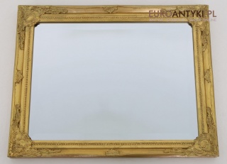 Antyczne stylowe lustro retro w złotej ramie – klasyczna dekoracja pałacowa