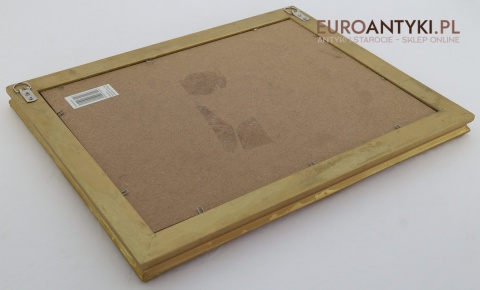 Antyczne stylowe lustro retro w złotej ramie – klasyczna dekoracja pałacowa