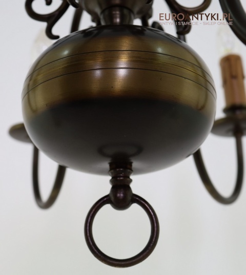 żyrandol retro z lat 50 60