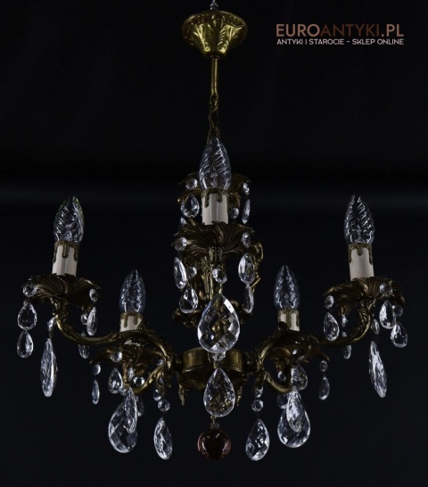 antyczny żyrandol z francji